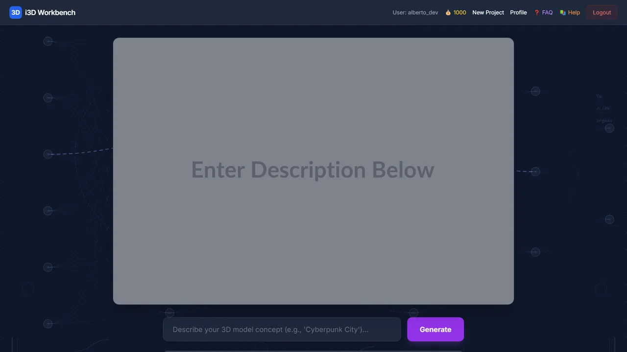 Generate with AI — prompt, resolution and preview